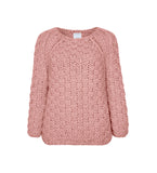 Raglan Sweater Pattern Merino Wool Light Pink