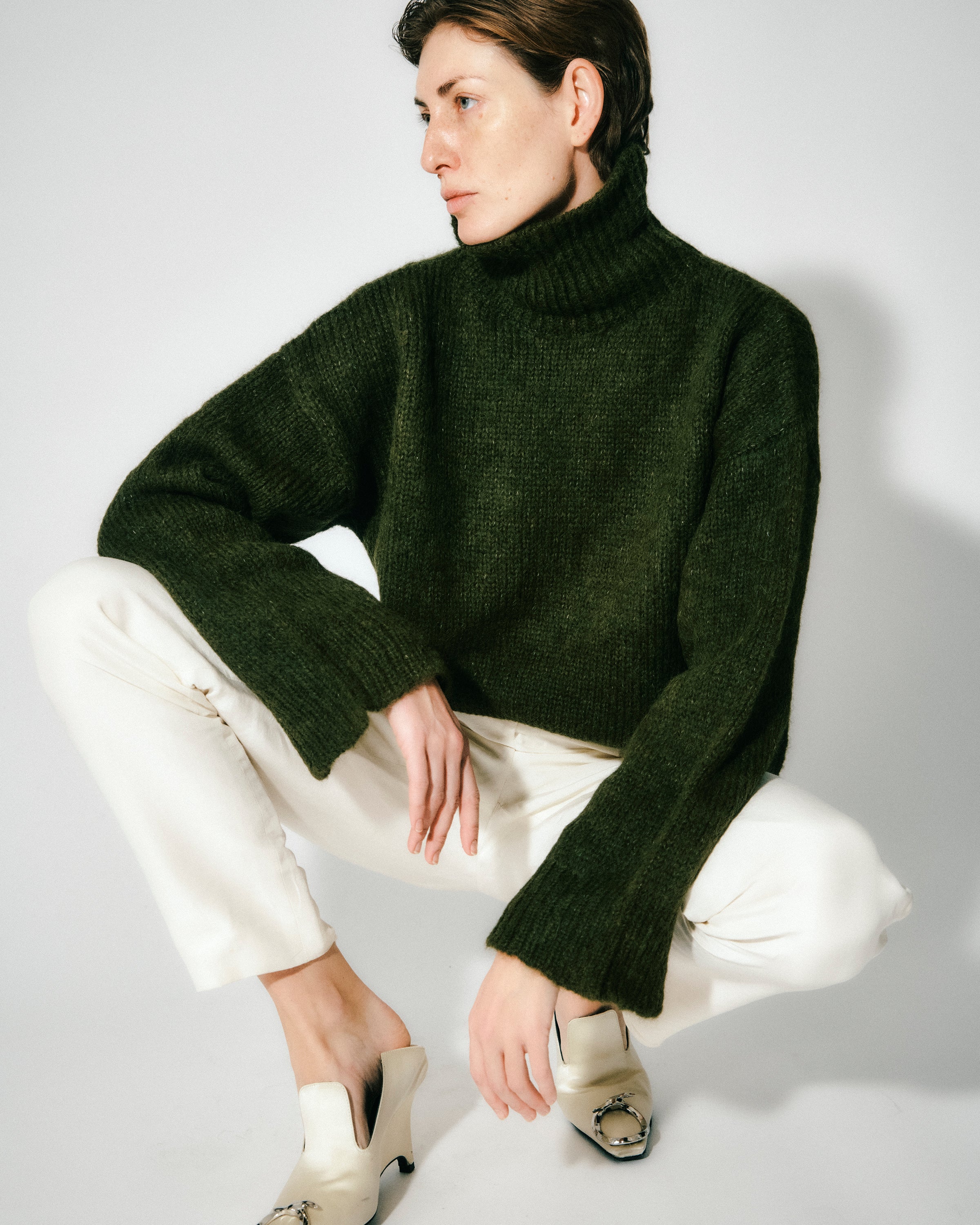 Klassische Strickjacke aus Merinowolle in Rot