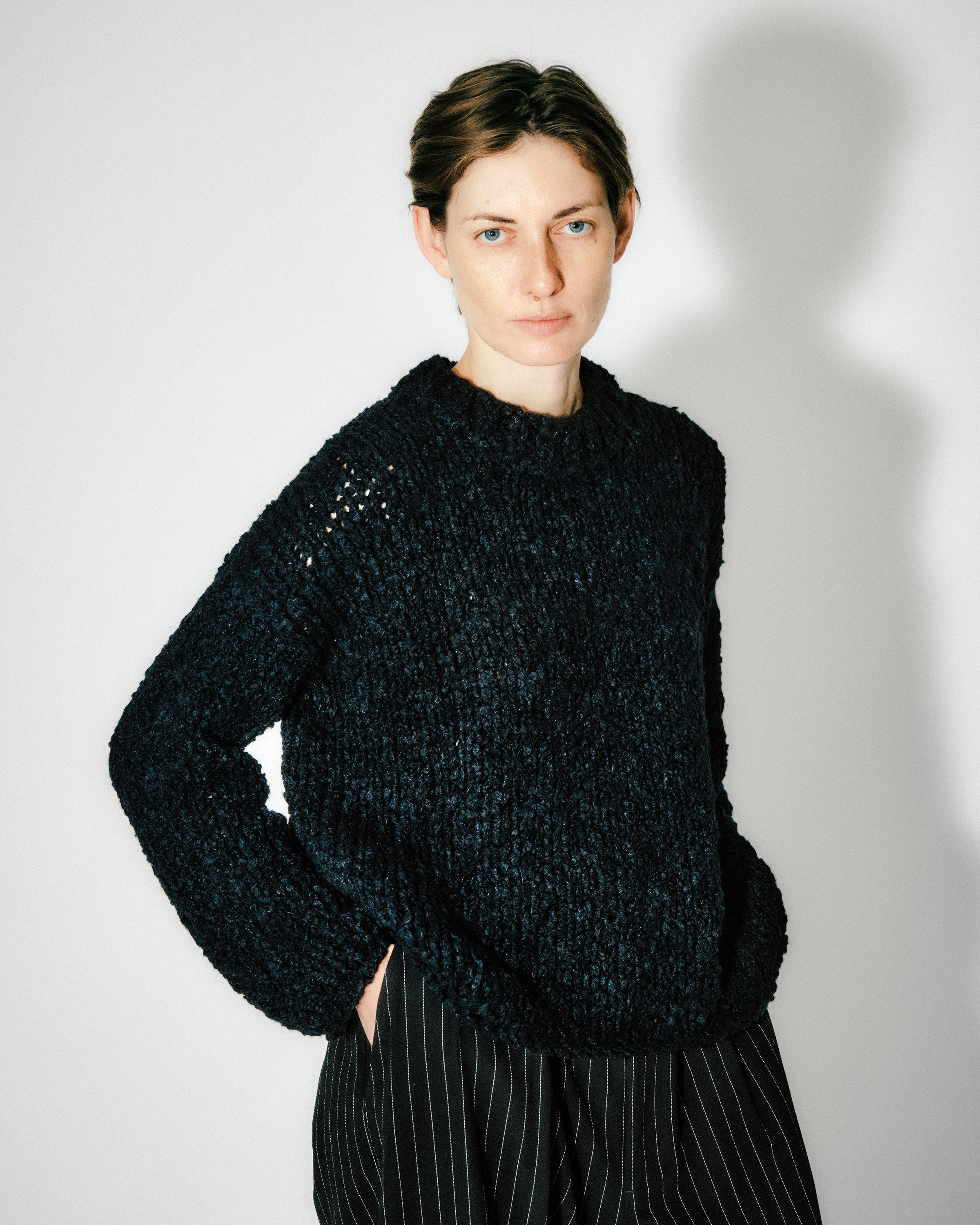 Klassische Strickjacke aus Merinowolle in Rot